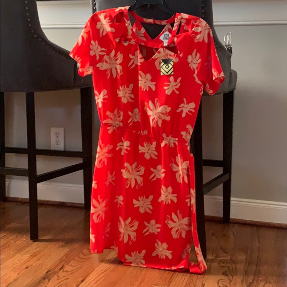 Orange Flower dress